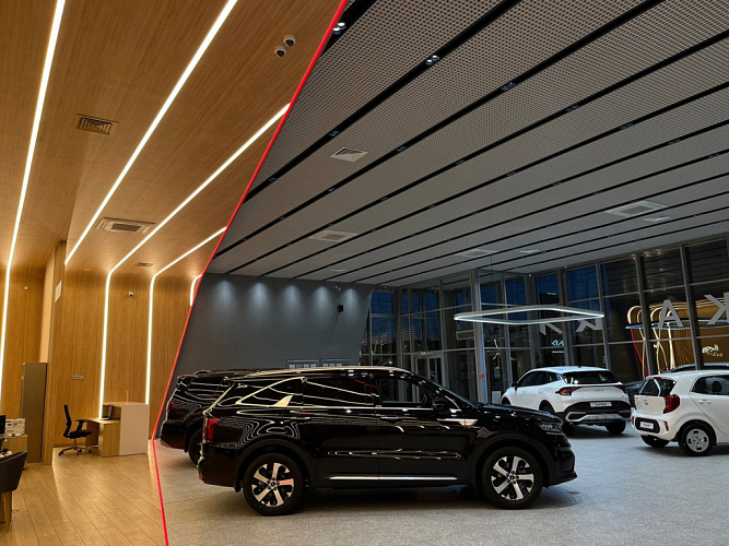Автосалон KIA в Санкт-Петербурге - освещение рис.1